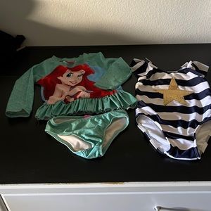 2 Girls Bathing Suits (2T)